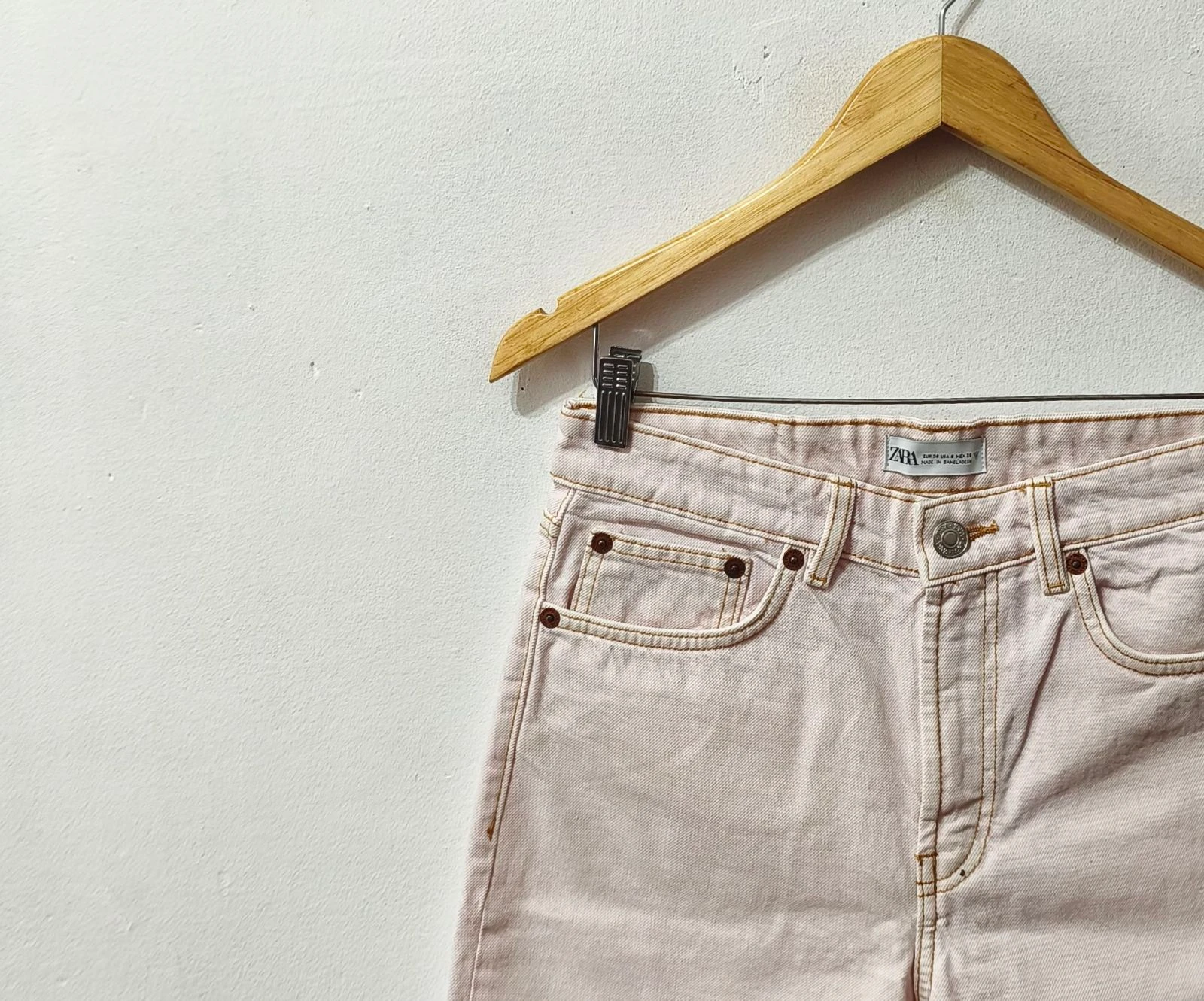 Witte denimshort Zara heren Maat 38 – photo 5
